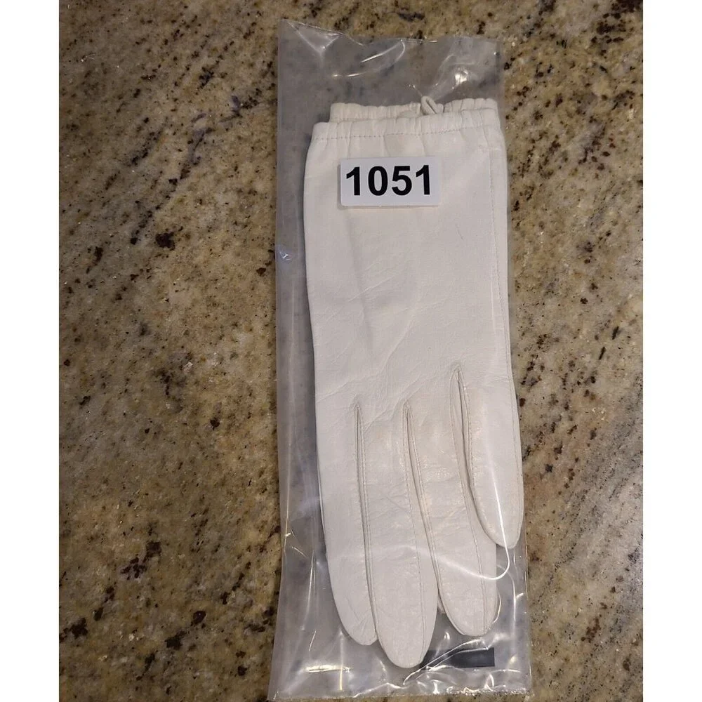 Vintage Size S 6.5 White Leather Formal 8
